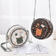 BLACKKISS Birthday Gift Gift for Girlfriend Textured Women's Bag New Small Round Bag Women's Fashion Chain Bag One-Shoulder Crossbody Bag Brown (High Quality Version)