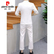 Pierre Cardin men's suit Korean version slim fit summer thin trendy handsome casual three-quarter sleeve summer small suit summer style 832 blue XL
