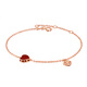 Xie Ruilin (TSL) Little Heart Series 18K Gold Bracelet Inlaid with Love Red Agate Bracelet Women's Birthday 63912 18K Gold Red Agate Bracelet (16+3cm)