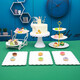 DISID Dessert Table Display Rack Dessert Tea Break Plate Party Plate Multi-layer Fruit Plate Afternoon Tea Plate Plastic 2 Pack White Dessert Display Plate 1