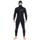 Swimming speed (Yon sub) YON SUB wetsuit one-piece thickened hooded wetsuit snorkeling suit 5mm winter swimming thermal suit cold-proof surfing suit black 5MM thickness L