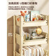 Quanpinwu movable bookshelf storage rack bookshelf floor-standing school bag storage rack storage rack snack rack small trolley small bookshelf
