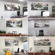 金色万里长城挂画靠山图西墙客厅山水画横款办公室背景墙装饰字画 CT-689万里长城 240*110cm 顺丰包邮 亮面晶瓷+金铝框