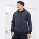 Fat Brother clearance plus size men's plus size fat sweatshirt loose fat man winter velvet thickened warm jacket sapphire blue 4XL (210-250Jin Jin equals 0.5 kg)