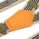 T/Twenties Fashion Hook Strap Strap Men's Start Casual Retro en forma de Y de tres clips Clip macho/hembra Pantalones adultos Cinturón de suspensión [Correa de gancho-Caki] E124