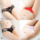 Yan Beiwei thong women lace sexy low waist hollow transparent young woman underwear romantic temptation pure desireless briefs [4 packages] 922 black + 219 pink + 983 black + 219 black M [recommended weight 80-120 Jin [Jin equals 0.5 kg]]