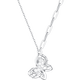Aido Diamond Platinum Butterfly Necklace Women's Fashion pt950 Platinum Chain Set Gift for Girlfriend Weight 3.8-4.0 Grams + Delivery Certificate