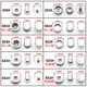 Sanai Metal Quad Buttons Clothes Jacket Down Veste invisible Boutons cachés Couleur des boutons sans couture et boutons de snap, visage de 15 mm + [831 # Bag Copper Fottom]