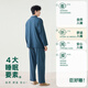 Anzhiban Couple Pajamas 7A Grade Antibacterial Spring and Autumn Anzhiban Style Warm Cotton Long Sleeves Long Pants Cardigan Home Clothes Set Yanqing (Male) XL