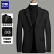 Lomon Wollanzug Jacke Herrenherbst- und Winterstil im mittleren Alter Casual Anzug Slim Wollanzug Herren Vater Anzug 6806 Grauer regulärer XL 180 etwa 125-140jin [Jin gleich 0,5 kg]