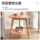 Shantoulin Village small round table coffee table light luxury balcony coffee table creative side table small round table coffee table living room household sofa edge table north double layer 4870cm warm white