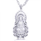 YOUSHINUO PT950 Platinum Pendant Men's Guanyin Pendant Platinum Colorful Men's Platinum Platinum Necklace for Boyfriend 10.9g Height*Width Approximately 40*16mm (including buckle)