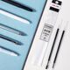 
Deli 0.38mm full syringe cap black neutral pen refill, student office pen signature pen substitute, black 20 pieces/box A701