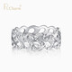 Pt.Charm new platinum ring women's water ripple platinum ring personalized fashion wedding proposal ring spot No. 21 2.8-2.9 grams single