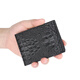
ELLEN FANTASIA genuine leather driver's license leather case men's driving license card case multi-functional certificate card package motor vehicle driver's license clip book crocodile pattern black [top layer cowhide]
