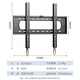 ProPre TV mount 50-90 inches ultra-thin TV mount TV mount TV bracket wall mount suitable for TCL Skyworth Thunderbird Sony Konka Hisense Changhong, etc.