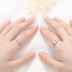 Mengqianxi 925 silver couple ring closed pair for men and women, simple frosted ring, Valentine's Day birthday gift for girlfriend. Frosted couple ring (closed), please leave a message for size