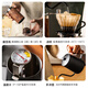 Chef's hand-making coffee pot set coffee set professional hand-crank utensils gift box hand grinding coffee machine Italian coffee cloud pot + funnel [two-piece set]