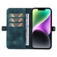 Pisces Apple 15 Promax Mobiltelefon Hülle einfache Magnetklappenkarte Brieftasche iPhone14plus Retro Business Atmosphäre Schutzhülle Black iPhone 15 Pro Max
