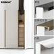 KNN (KNN) Porte d'armoire sans poignée invisible Horaire simple de l'armoire simple du tiroir à bord noir armoire armoire cachée