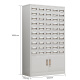 Jinjing metal 50-bucket storage cabinet, drawer file cabinet, bill drawer-type file cabinet, iron cabinet, gray-white 50-bucket card cabinet