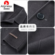 AIGNESA high-end cashmere double-sided wool coat for men's autumn and winter business and casual middle-aged pure wool mid-length jacket thick ink gray (versatile) 180 140-160Jin [Jin equals 0.5 kg] wear