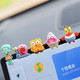杉贝屏幕导航摆件创意中控台可爱海绵宝宝车载车内装饰用品汽车摆件 幸运小财神后视镜挂件丨1个