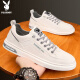 Playboy (Playboy) Herrenschuhe Herren 2025 Sommer lässige Schuhe Herren Trendy Board Shoes Herren Modegeschäft weiße Schuhe Beige 42