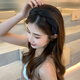 Xiangwan hairband hairpin temperament crushing hairband female headband hairpin going out versatile face wash hair bundle hair accessory coffee color