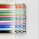 Dongmi Dongmi 686 Sicht Farbe Press Neutraler Stifthandkonto Gemälde Marke 0,5 Doppelperlen CS Brille Farbstift-Gradientenstange Black-12 Box Pack
