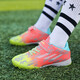 FEELACES children's football shoes broken nails for men and women Falcon Messi student training shoes for children TF artificial grass sneakers 6195 orange broken nails 29 [socks + ball bag + guard plate]
