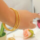 The same sand gold bracelet in gold shop does not fade for a long time. Yellow alloy gold-plated women's wedding jewelry gives gifts to wife. Star bracelet