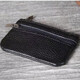 
Jiemou top layer cowhide mini card bag small cow bag men and women retro handmade genuine leather driver's license key bag z1c brown yellow (specially larger version)