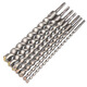 XMSJ Tianzhong Tian Many Square Many Four Foots, Many Round Many Dos pozos y dos ranuras Broca de impacto de martillo eléctrico a través de la pared Taladro de pared 350 Cambio de vástago de vástago cuadrado Broycente de mango cuadrado 12350 mm Longitud total