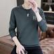Edcofgivensi runder Nacken Langarm T-Shirt für Männer Frühling, Herbst und Winter Neues Sweatshirt für Männer Jugendmodet trendy Herren-Top-Basis-Hemd ohne Fleece 9905-schwarze reguläre M-Größe (80-105jin [Jin gleich 0,5 kg]))