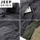 JEEP SPIRIT户外马甲男春秋新款工装多口袋背心夏季轻薄休闲立领摄影外套 7009灰色两面穿  加绒 2XL