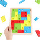 Puzzle Puzzle Kinder verwenden praktische Gehirninformationen früh Bildung Tangram Teaching Aids Elementary Schüler verwenden Intelligence Digital Toys Tetris Logarithmic Board Building Blocks Logical Denkblöcke