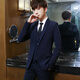18-year-old teenager high school student adult dress suit boy suit men's suit junior high school and high school student graduation dress host casual black (solid color six-piece suit + shirt + vest + trousers) belt + 170/M 120-128Jin Jin is equal to 0.5 kg