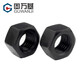 Guwanji grade 8.8 hexagonal nut, grade 12.9 blackened hexagonal nut cap, high strength screw nut, nut set M3 200 pieces, grade 8 blackened