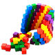 Petits blocs de construction en couleur mathématiques carrés aides pédagogiques cube cube en bois carré de jardin d'enfants
