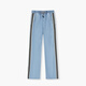 Aijutu summer contrasting sporty style fashionable jeans wide-leg pants EKNAJ2N702A denim blue 02 160/68A/M