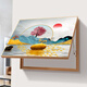 Jingpai Electric Meter Box Decoration Painting without Punching Hydraulic Up-Rolling Main Switch Strong Electric Box Mural Restaurant Distribution Box Hanging Painting 757-5 45*35 (blocking 35*25) Hydraulic Gold Frame