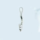 Laiji eignet sich für Mobiltelefon -Anhänger Cartoon niedliche Kätzchen -Anhänger Lanyard Hanger Dekoration Bester Student Ehepaar kreativer Tierhänge Kette Black Cat + White Cat [Mobile Seil]