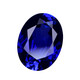 DL 1998 Chinese Valentine's Day gift Tanzanite sapphire blue collection tanzanite loose stone can be inlaid with lucky oval (4X6mm)