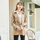 Betu betu betu women's spring and autumn British style khaki spring and autumn temperament windbreaker jacket 2201T36 Khaki L