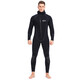 Swimming speed (Yon sub) YON SUB wetsuit one-piece thickened hooded wetsuit snorkeling suit 5mm winter swimming thermal suit cold-proof surfing suit black 5MM thickness L