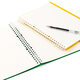 King Jim A5 Handheld Loose Leaf Book Business Office Notebook Notebook Journal Coil Book 9854tteh-gs jaune