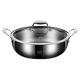 Labton food-grade stainless steel large-capacity hot pot special pot soup pot household hot pot shabu-shabu induction cooker gas stove universal 316L steel hot pot 30cm