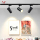 Boling led track spotlight ceiling light downlight ceiling rail light Nordic clothing store cob track light surface mounted small spotlight black _ 5W _ ceiling type positive white light 6000K
