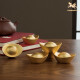 Kupfer Master <echte Goldbeschichtung feste Kupferzutaten> Wohnzimmer Desktop Kupferschmuck Home Dekoration Kunsthandwerk Geschenke Real Goldbeschichtung feste Kupferzutaten Große 6 Sets
